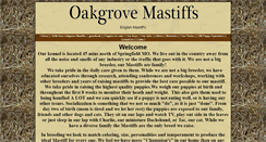 Desktop Screenshot of oakgrovemastiffs.com